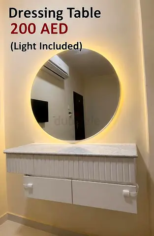 Dressing table with mirror