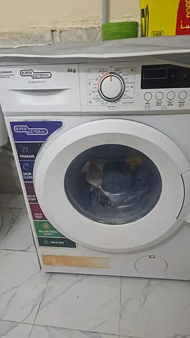 Used Super General 6kg Front Load Washing Machine - drum not working selling for parts