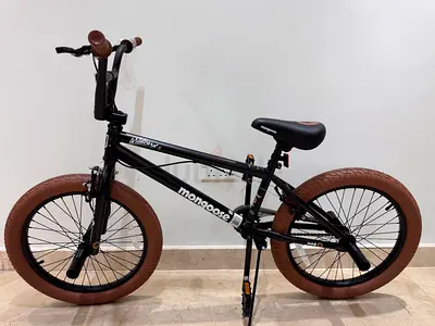 Mongoose 20" Kids/Youth BMX Bike - Black with Brown Tires