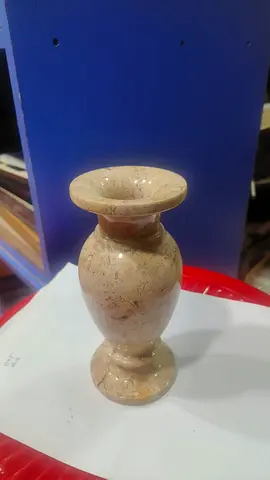 Marble stone vase 17cm height