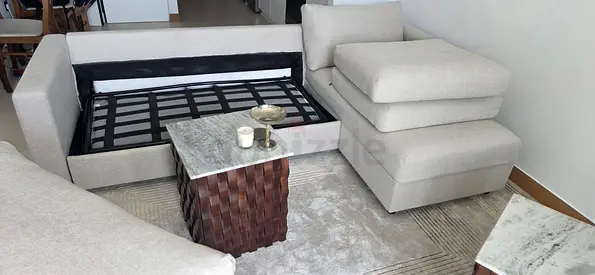 Ikea vimle L shape sofa bed with mattress
