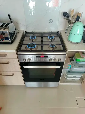 Siemens Gas Cooker with Oven 4 Burners Stainless Steel 60 cm