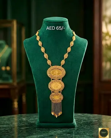 Gold plated long chain Necklace