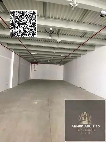 Writing Spacious 3,000 sq.ft warehouse for rent in Al Jurf Industrial 3. Suitable for all activities. AED 125K/year, 4 payments, 5% deposit.