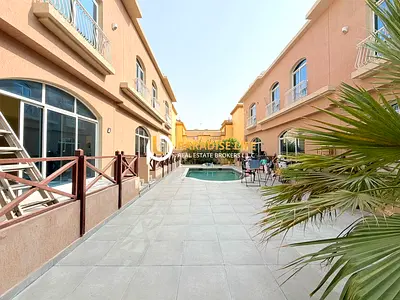 3 bedroom villa/ maids room/ Pvt entrance/shared swimming pool/covered parking/for rent/105k