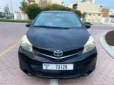 Toyota Yaris 2014 Black GCC 1.3 Very Less Used Accident Free Neat Family Car