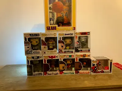Funko Pop Collection – Marvel, Star Wars, NBA & Football – 10 Pieces