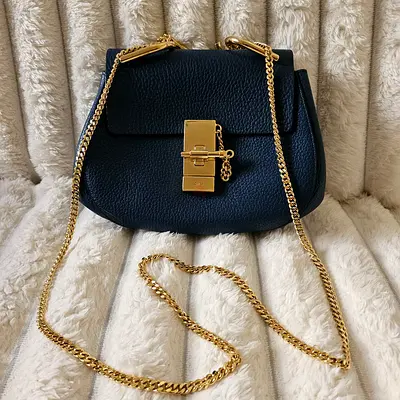 Authentic Chloe Drew chain shoulder bag with gold hardware