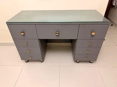 Custom-Made Dressing Table with Mirror – Excellent Condition