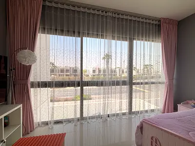 Kids’ Pink Blackout Curtain Set – AED 350