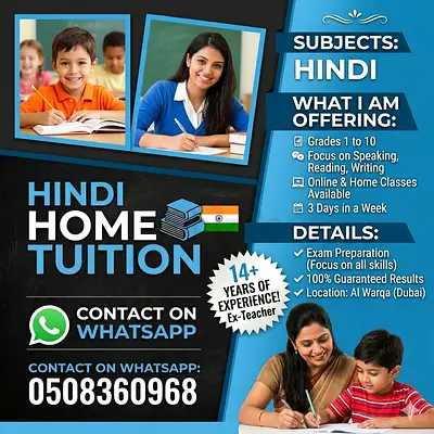 Home tuition for Hindi