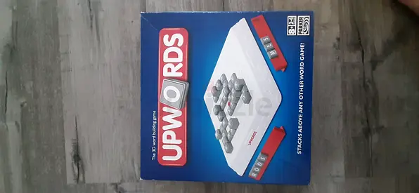 Upwords board game - family word stacking game (complete)