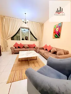 Sharjah Al Taawun apartment, one bedroom, hall, kitchen and two bathrooms