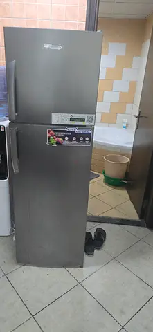 Used doubke-door stainless steel refrigerator - good working condition