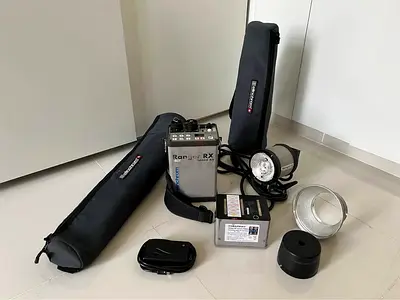 Elinchrom studio flash lighting strobe & softbox