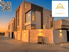 Villa for sale, corner lot on two streets, first occupancy, connected to water, electricity, and cen