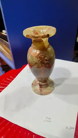 Marble stone vase 17cm height