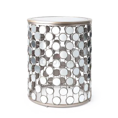 TABLE GOLD COINS (Silver side table)