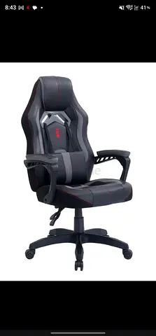 Black ergonomic gaming/office chair with armrests - good condition