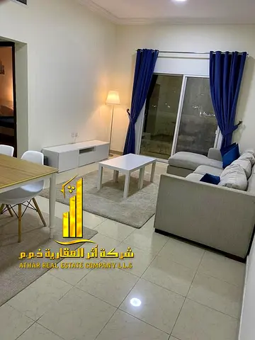شقه فاخره ثاني ساكن غرفه وصاله مع بلكونه مفتوحه.عجمان الحميديه.مفروش بالكامل للإيجار الشهري✨الإيجار يشمل الفواتير والإنترنت وموقف