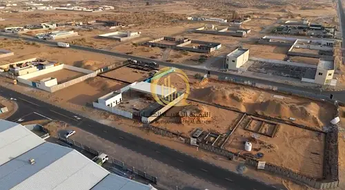 Industrial Land for Sale in Al Bataeh Industrial Area Sharjah 10,000 SqFt 2nd Plot from Main 36m Road Freehold for UAE Citizens and GCC Nationals