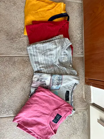 Lot of 5 or more casual men's t-shirts - mixed colors,