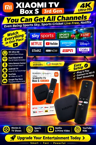 Xiaomi TV Box S 3rd Gen 4K Ultra HD Streaming Media Player