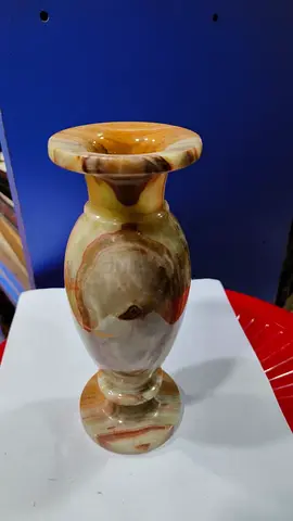 Marble stone vase 20cm height