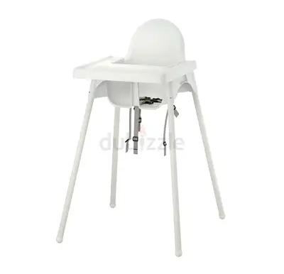 (MUST GO)IKEA Antilop High Chair - White, Easy-to-Clean