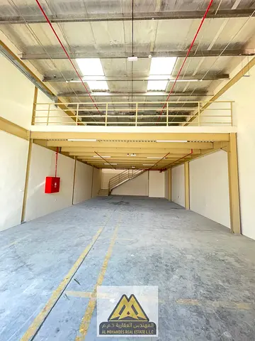 Brand-New Warehouse for Annual Rent | Mezzanine | Al Jurf Industrial 1 – Ajman | AED 135,005
