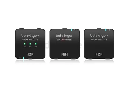 Behringer GO CAM WIRELESS 2 Digital Wireless Dual Clip-On Microphone System - Brand New