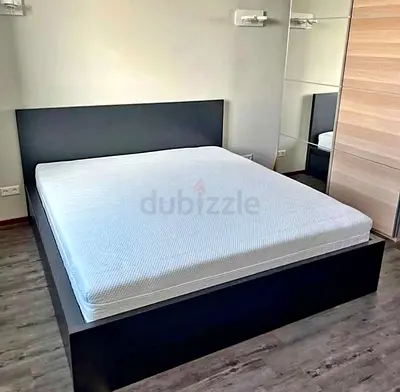 Ikea malam bed with ikea mattress Queen size 160x200cm bed