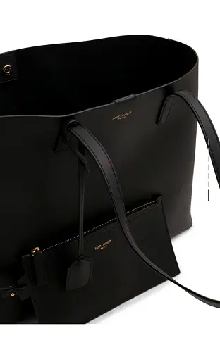 Original YSL Black Leather Tote Bag