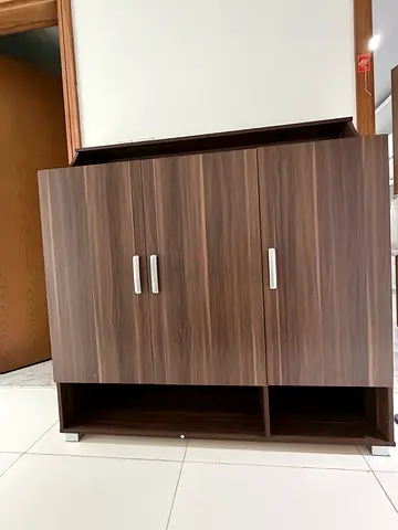 Wooden shoe rack