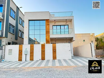 Ready-to-move-in villa in Al-Haliyo 2 with a rooftop terrace | Includes electricity, water, and air conditioning, with freehold ownership for all nati