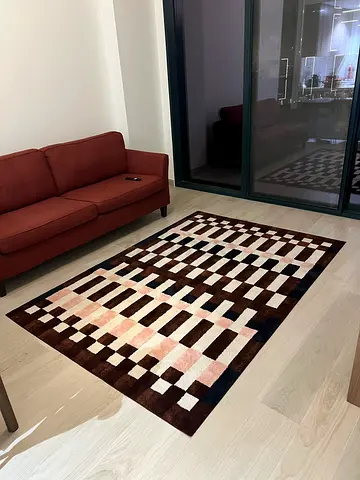 Modern Geometric Checkered Rug IKEA - 160x230 cm, New