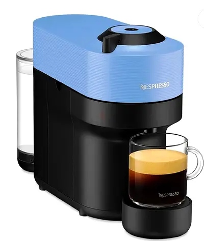 Nespresso Capsule Coffee Machine - Light Blue, Compact