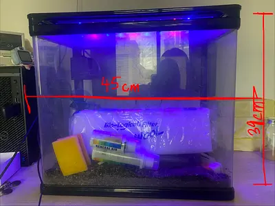 Fish tank + equipment
