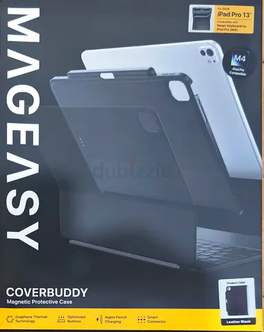 MAGEASY CoverBuddy for 2024 iPad Pro 13" - iPad Pro Case Compatible with Magic Keyboard for iPad Pro