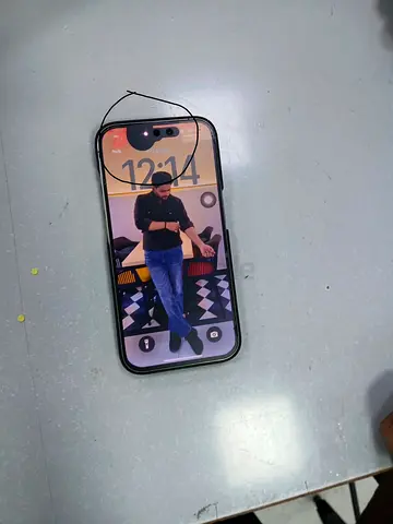 iPhone 15 Pro Titanium Silver - Black Spot On Screen,