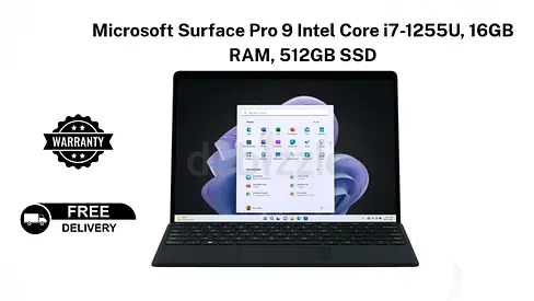 Microsoft Surface Pro 9 Intel Core i7, 16GB RAM, 512GB SSD