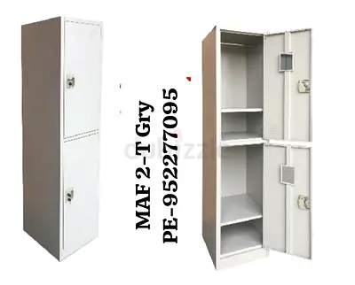 Two Door Metal Locker with Internal Shelving