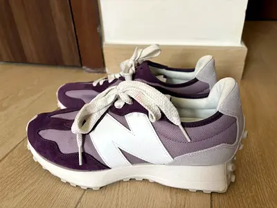 New Balance Purple & White Sneakers