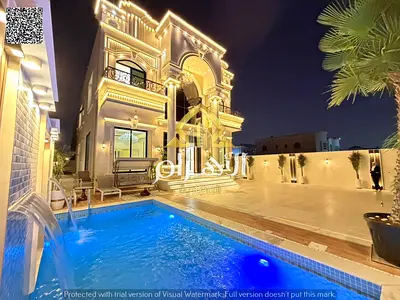 فيلا الأحلام في المويهات 2 بتصميم كلاسيك من يبحث عن افضل المواقع في عجمان وقريبه من جميع الخدمات مع مسبح + حوش كبير + روف