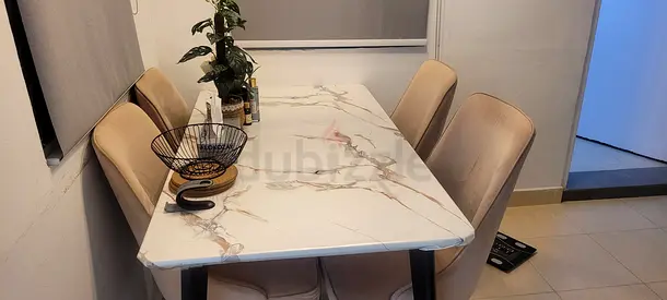 Dining table with chairs