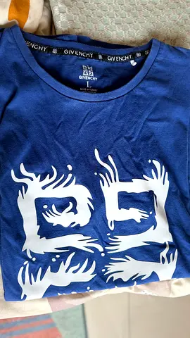 Givenchy blue printed men's T-shirt size L
