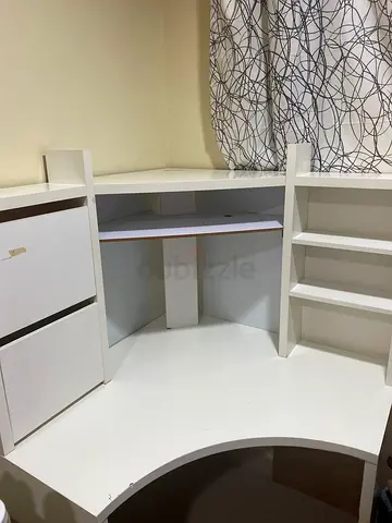 White ikea computer desk
