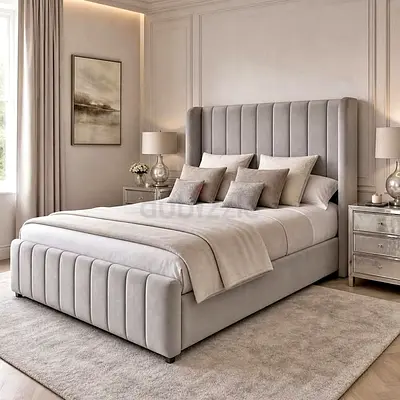 Light gary color 180*200 king size bed