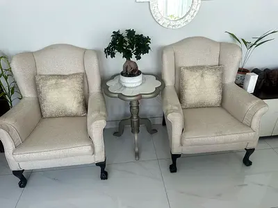 Two single sofa chairs