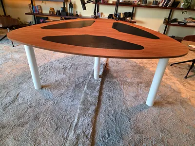 Triangular Podcast Desk
